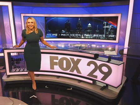 Kristen Rodgers serves as a sports anchor at Fox 29.